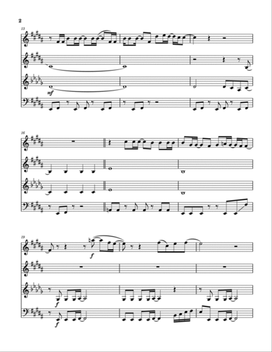 Love Is Powerful Love Is Powerful Woodwind Quartet scores gallery preview page 3