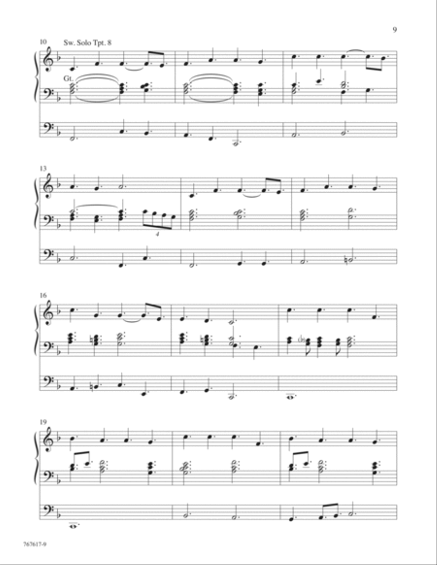 Tidings of Joy! Promises of Peace Organ Solo scores gallery preview page 6