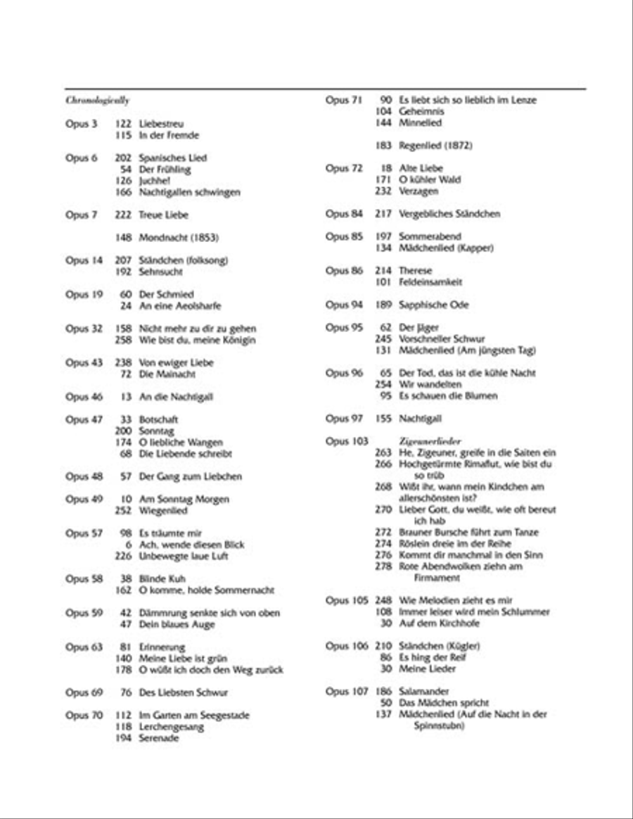 Johannes Brahms: 75 Songs High Voice scores gallery preview page 4