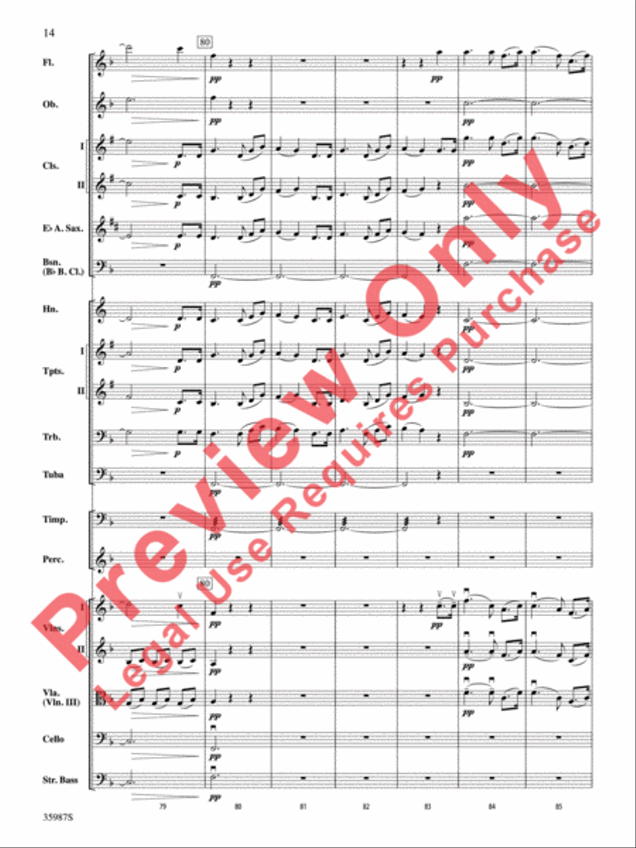 Nocturne Nocturne Full Orchestra scores gallery preview page 15