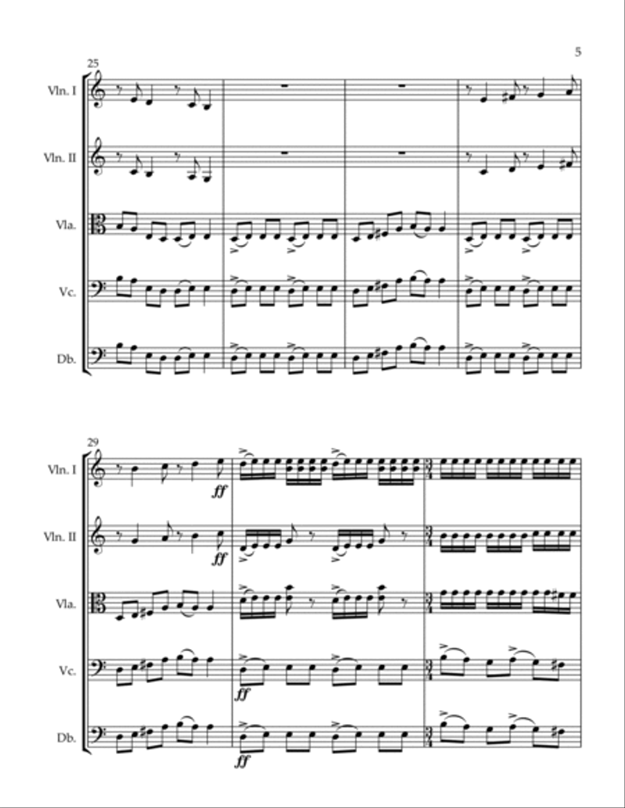 At the Setting of the Sun String Orchestra scores gallery preview page 5