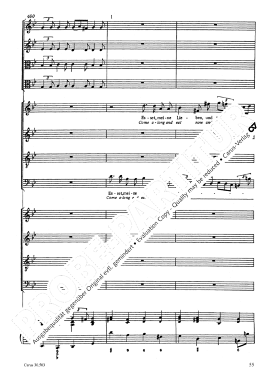 My beloved, you are fair (Meine Freundin, du bist schon) 4-Part scores gallery preview page 58