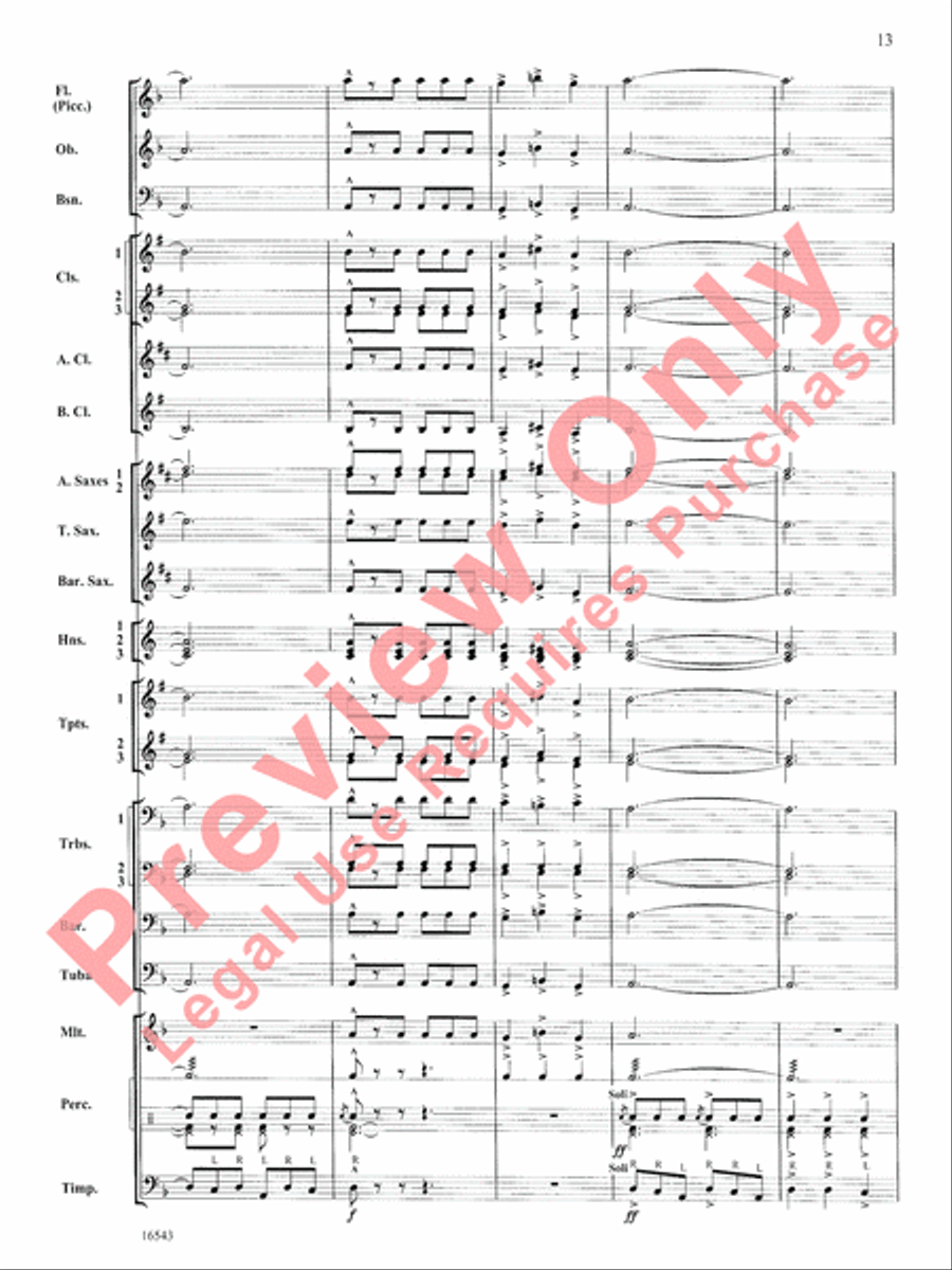 The Emerald Isle Concert Band scores gallery preview page 14
