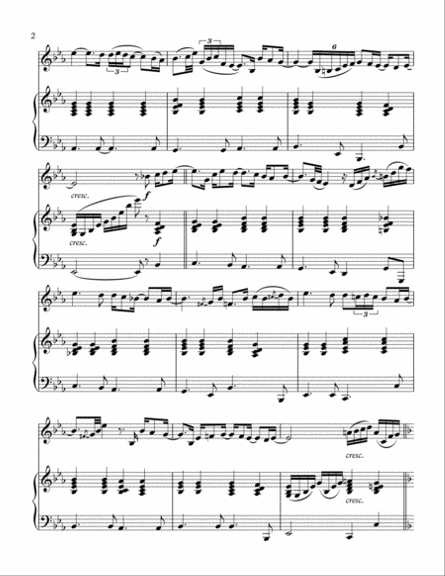 You Raise Me Up Piano scores gallery preview page 3