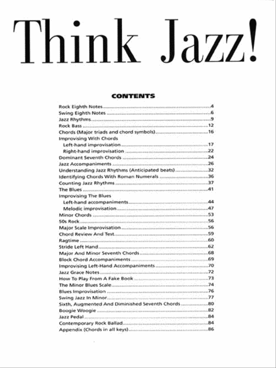 Think Jazz! Piano Method scores gallery preview page 3