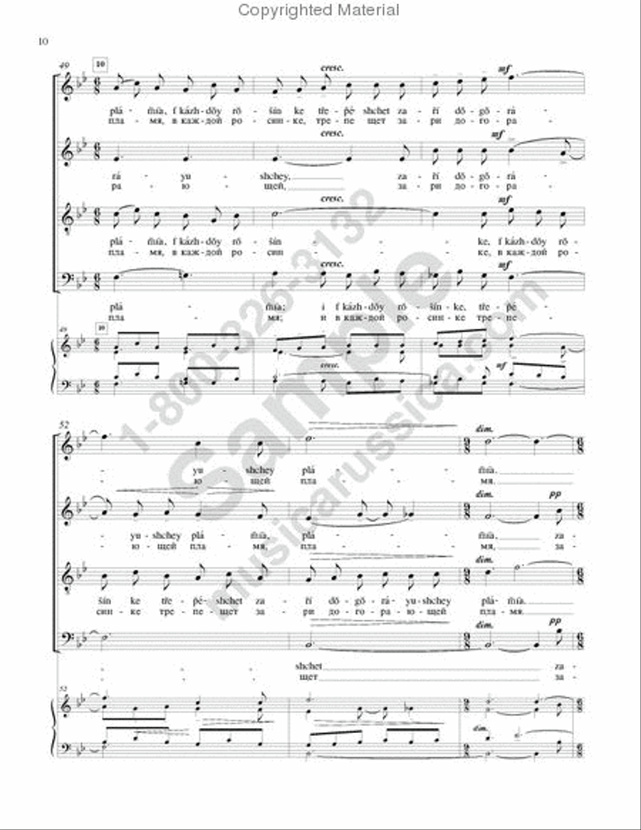 Evening 4-Part scores gallery preview page 9