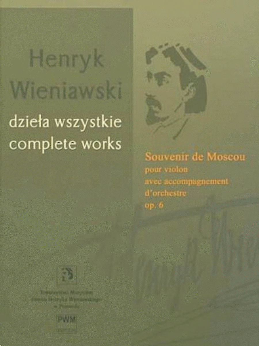 Souvenir de Moscou, Op. 6 Orchestra scores gallery preview page 1