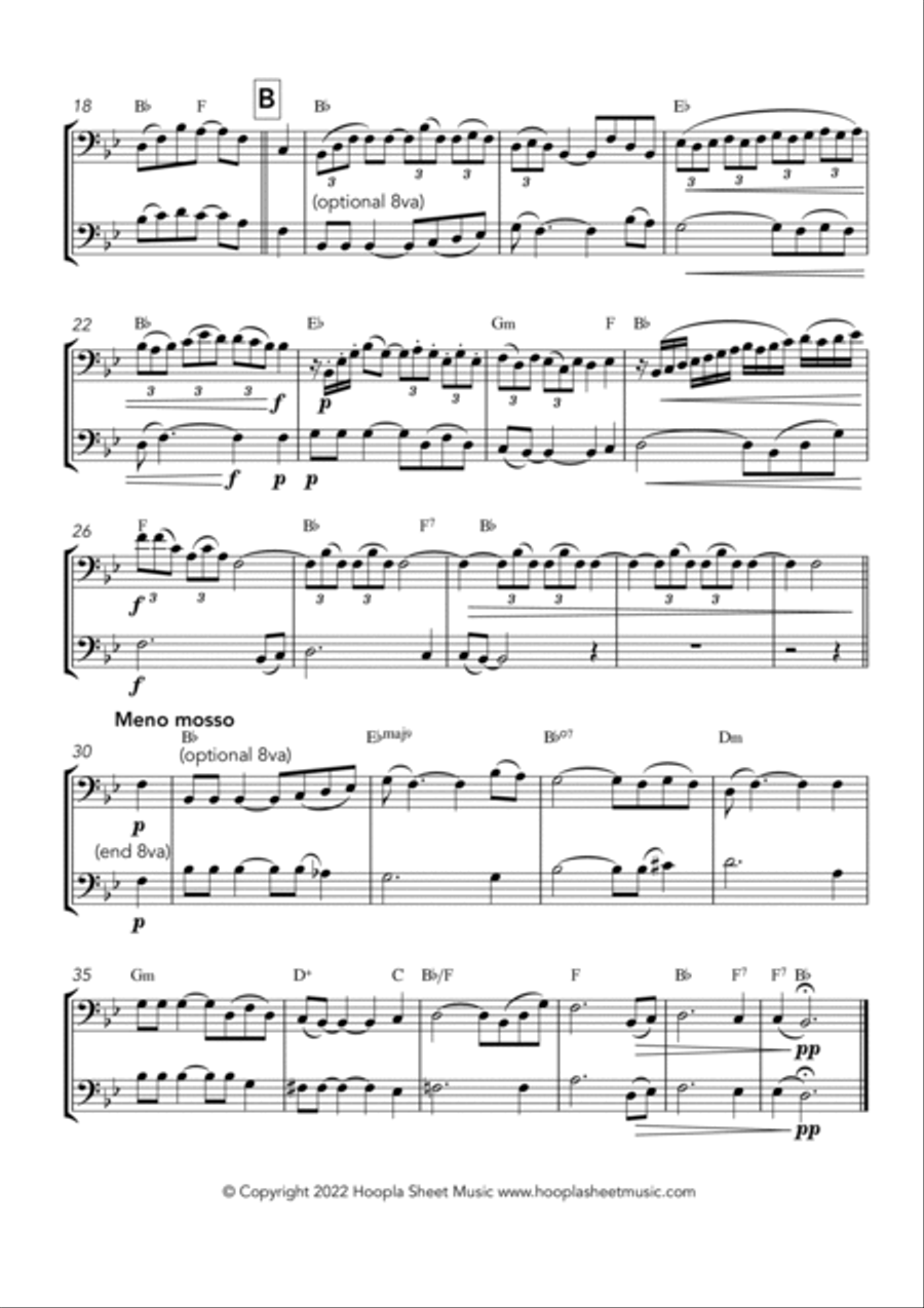Shenandoah Trombone Duet scores gallery preview page 2