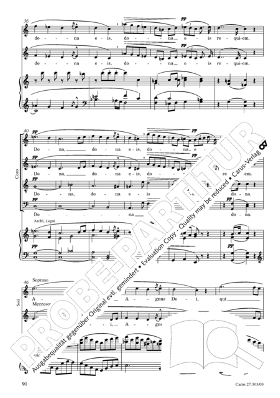 Messa da Requiem 4-Part scores gallery preview page 91