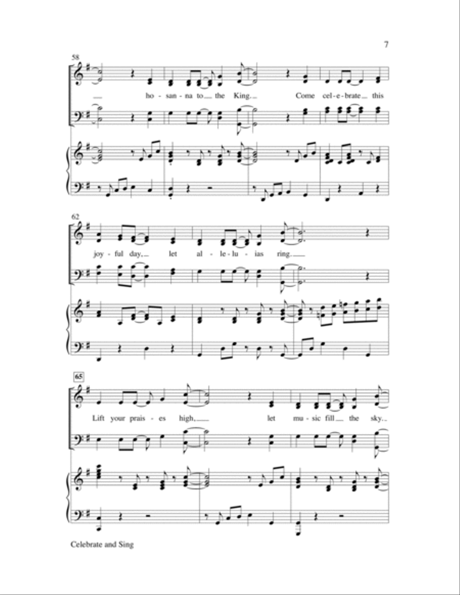 Celebrate and Sing Celebrate and Sing 4-Part scores gallery preview page 7