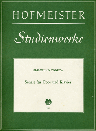 Book cover for Sonate fur Oboe