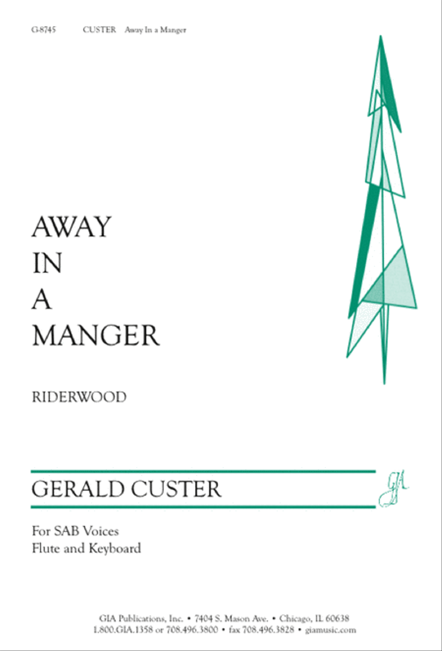 Away in a Manger 3-Part scores gallery preview page 1