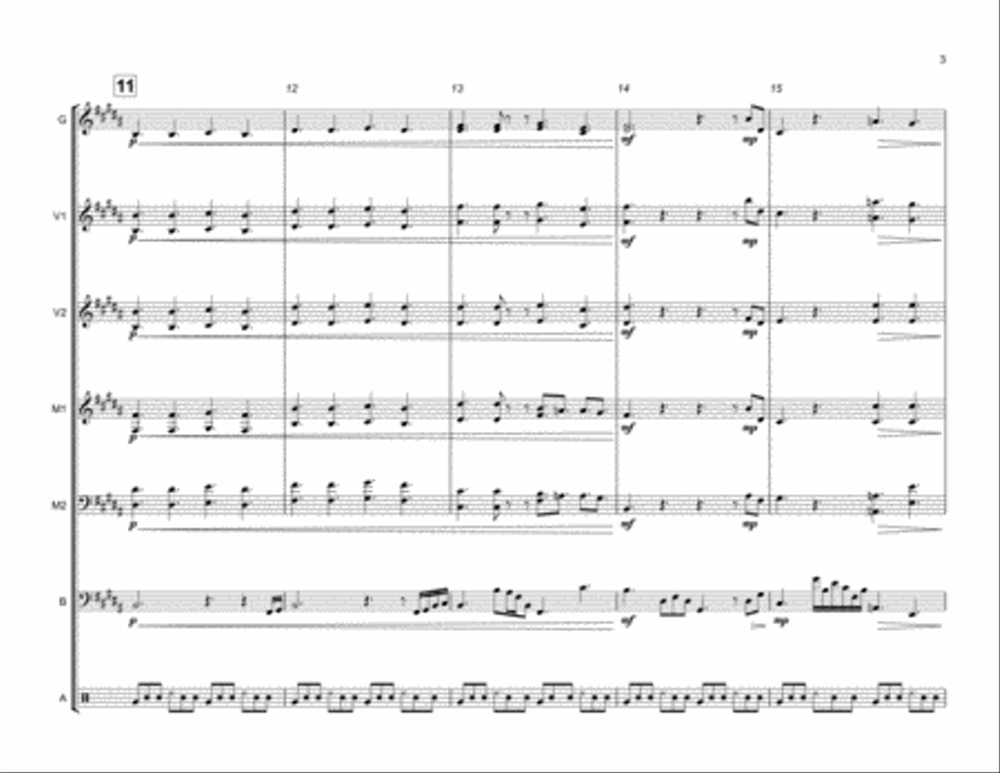 In My Room Percussion Ensemble scores gallery preview page 4