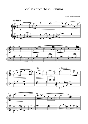 Violin concerto in E minor