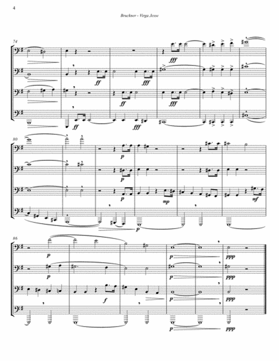 Virga Jesse, Motet for 4-part Tuba Ensemble image number null