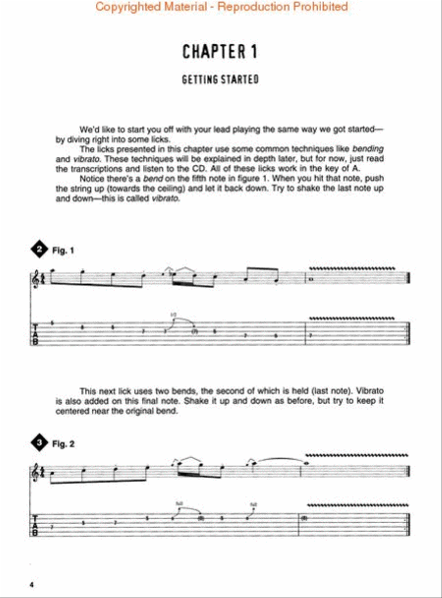 Rock Lead Basics - Guitar Guitar Tablature scores gallery preview page 2