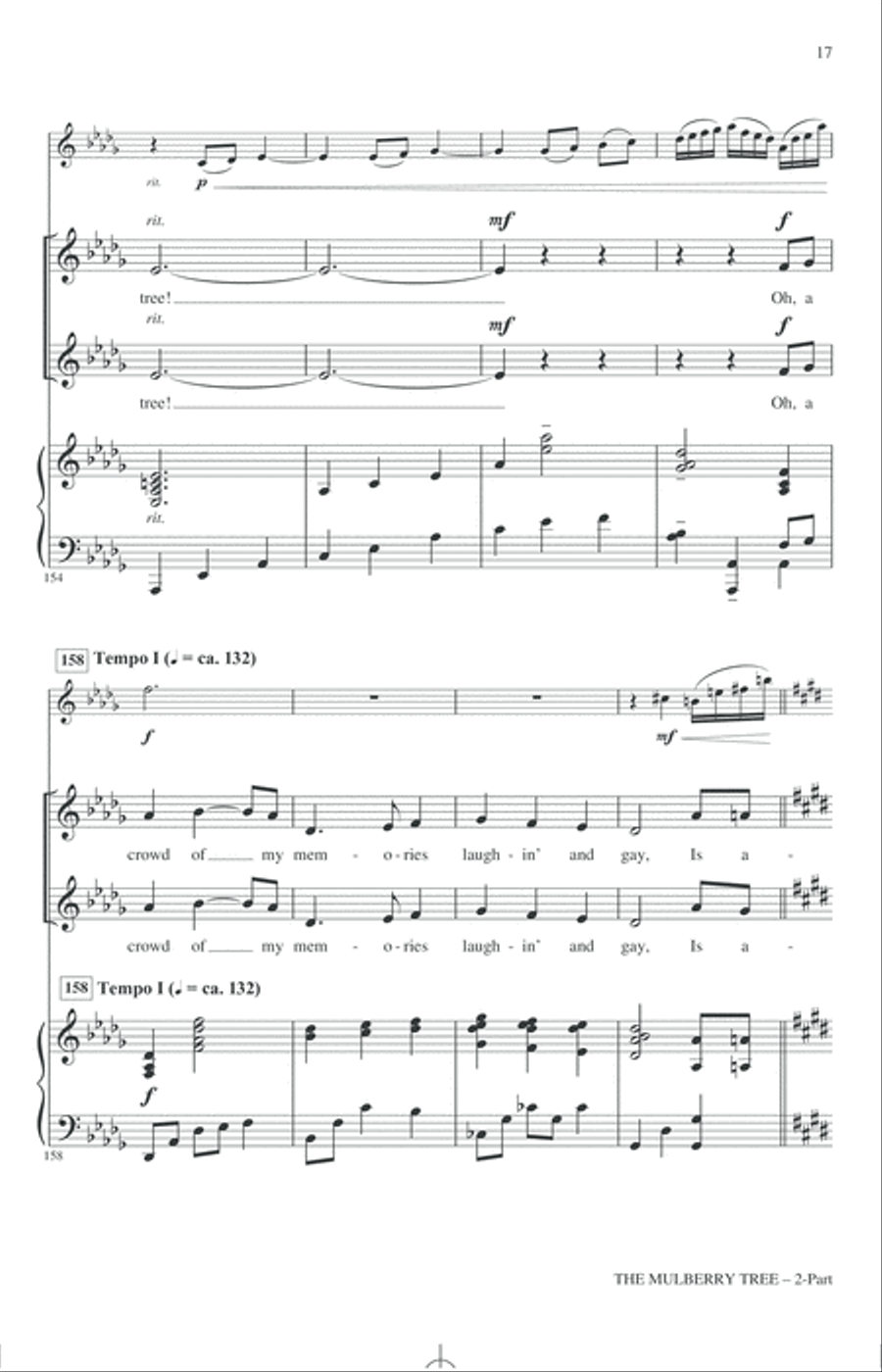The Mulberry Tree 2-Part scores gallery preview page 15