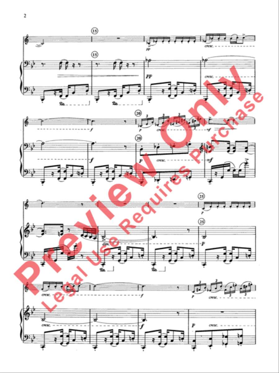 Gershwin Preludes Small Ensemble scores gallery preview page 3