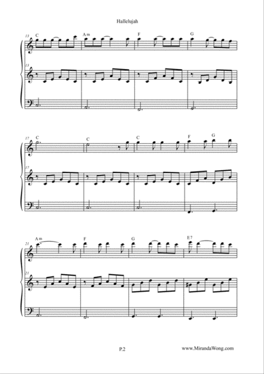 Hallelujah Hallelujah String Trio scores gallery preview page 3