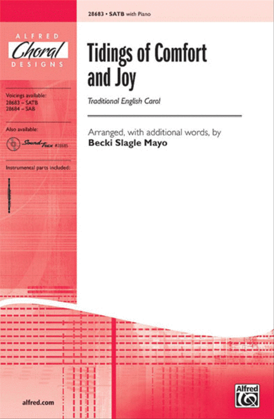 Tidings of Comfort and Joy 4-Part scores gallery preview page 1