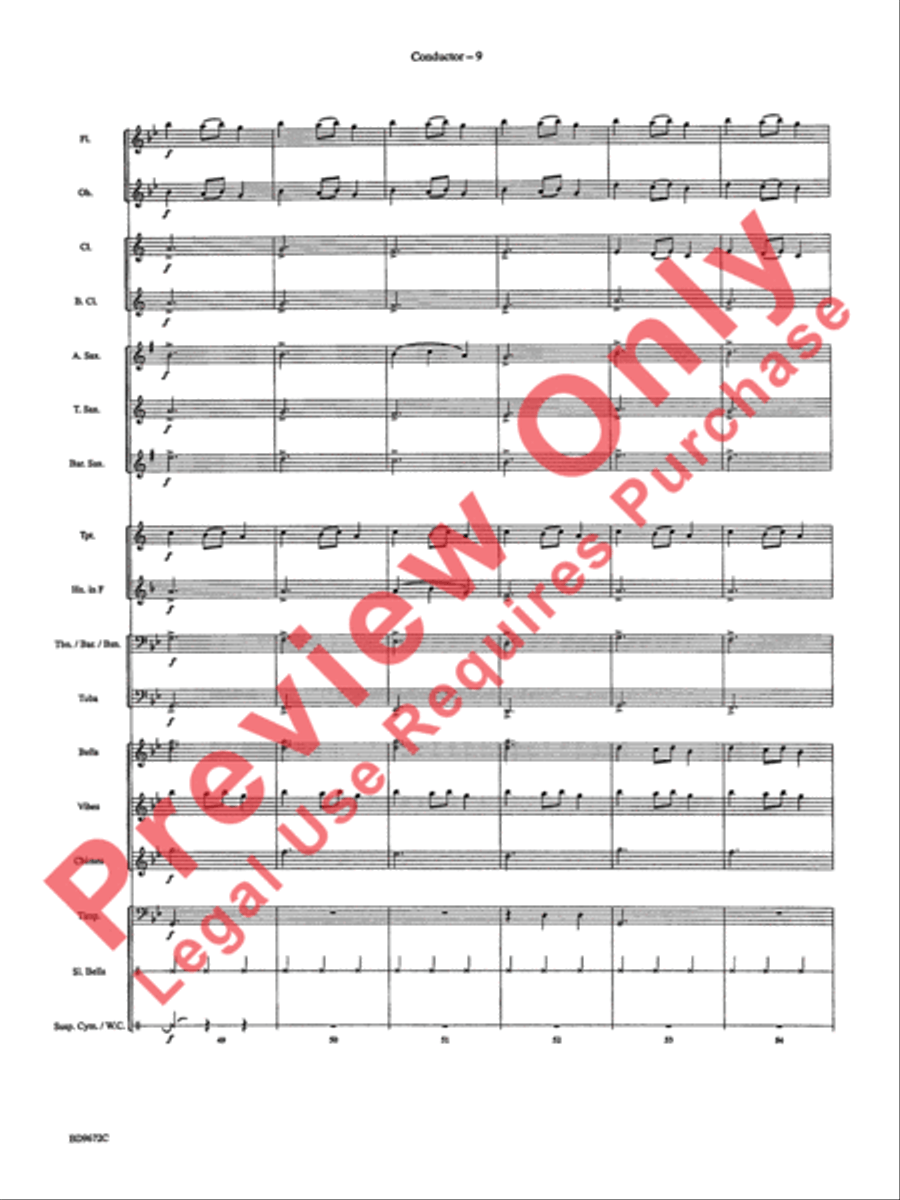 Ukrainian Bell Carol Ukrainian Bell Carol Concert Band scores gallery preview page 12