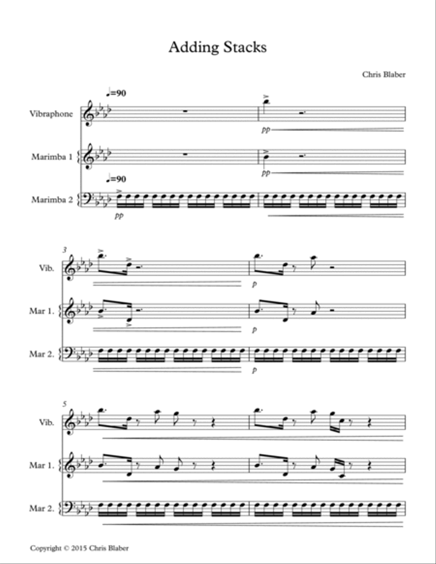 Adding Stacks Percussion Ensemble scores gallery preview page 3