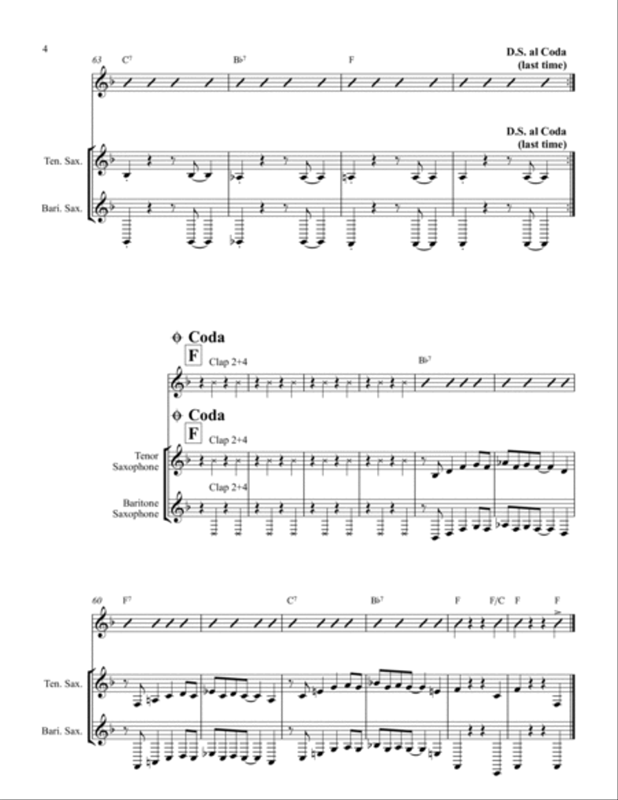 Tough Lover Jazz Ensemble scores gallery preview page 4