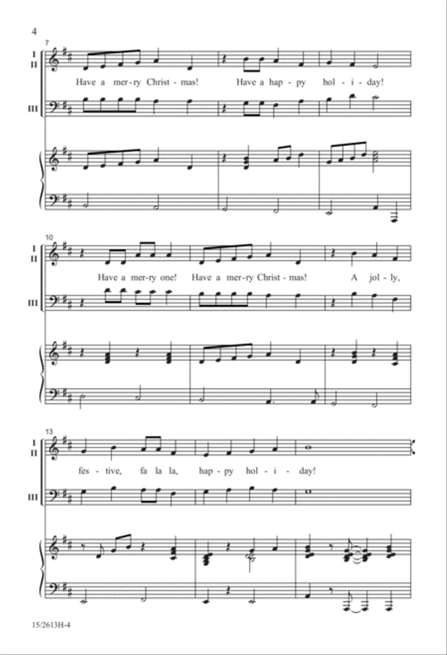 Have a Merry One! 3-Part scores gallery preview page 5