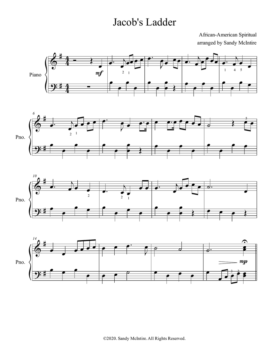 Jacob's Ladder Piano Method scores gallery preview page 1