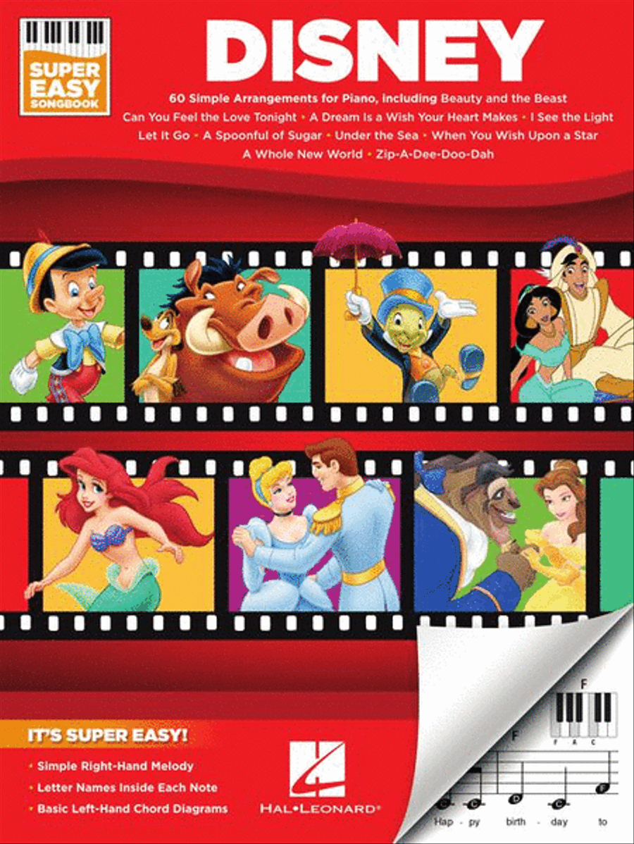 Disney – Super Easy Songbook Easy Piano scores gallery preview page 3