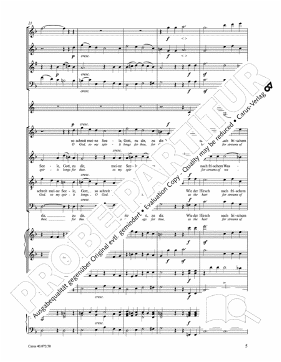 Psalm 42 4-Part scores gallery preview page 10