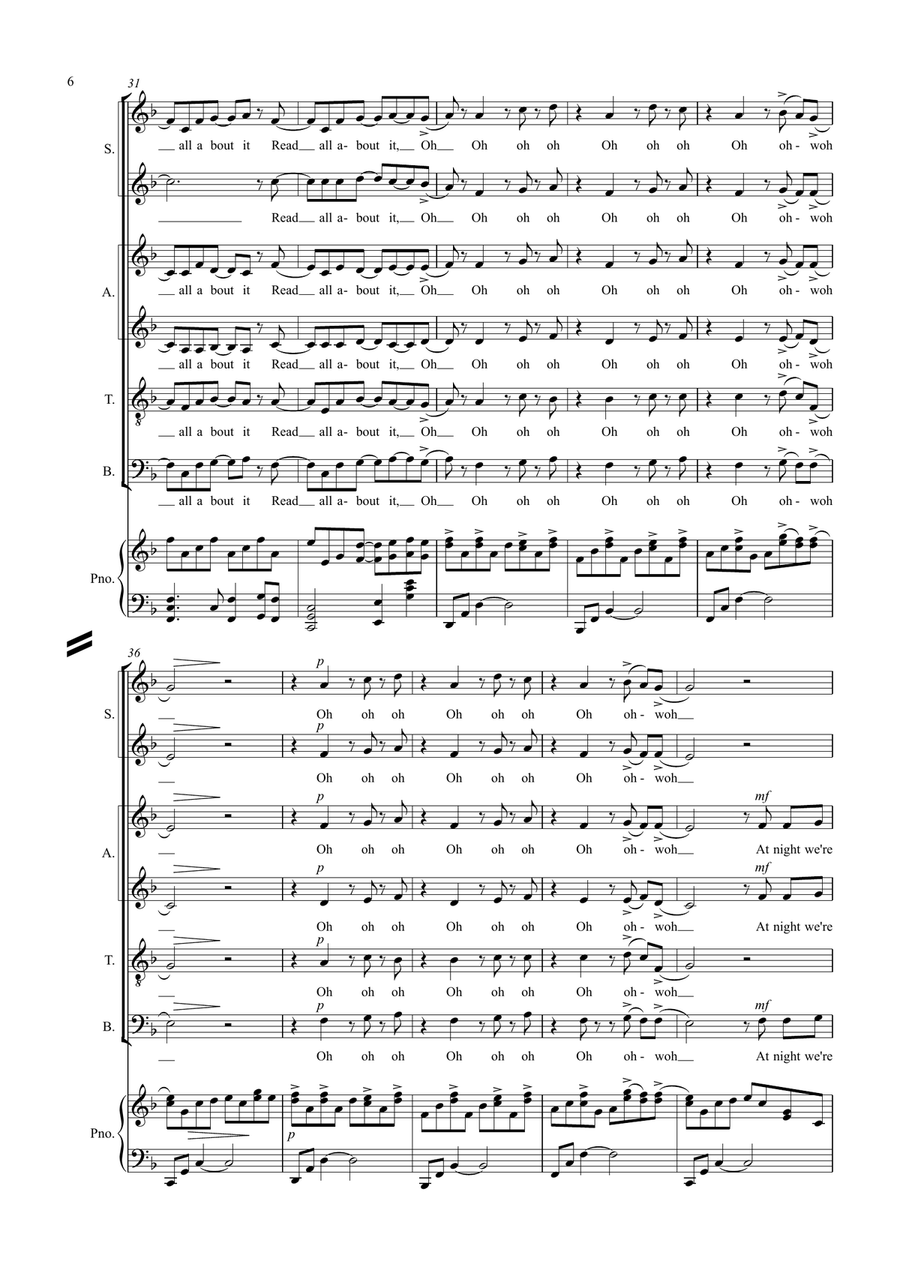 Read All About It, Part III Divisi scores gallery preview page 5