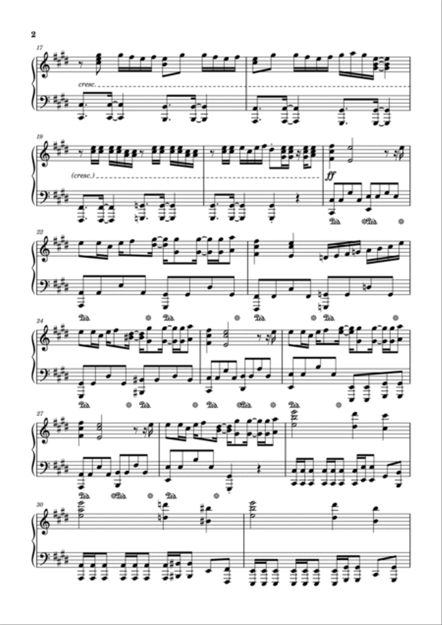 Five Nights At Freddy's Piano Solo scores gallery preview page 2