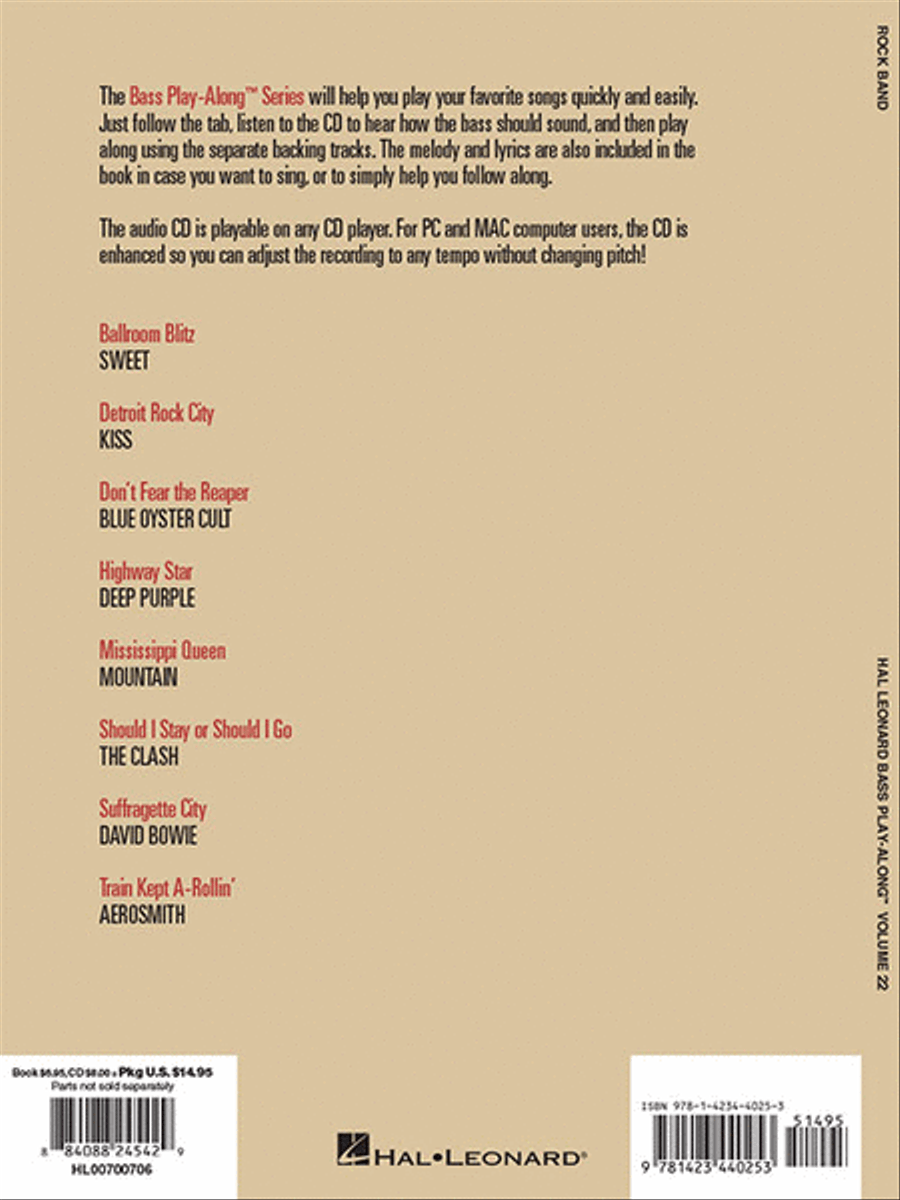Rock Band Bass Guitar Tablature scores gallery preview page 5