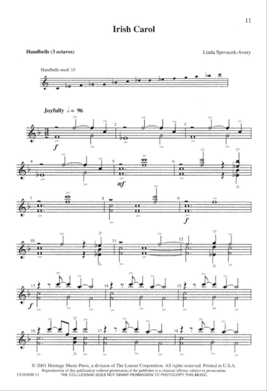 Irish Carol Irish Carol 4-Part scores gallery preview page 12