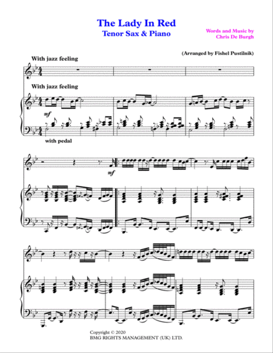 The Lady In Red Woodwind Duet scores gallery preview page 2