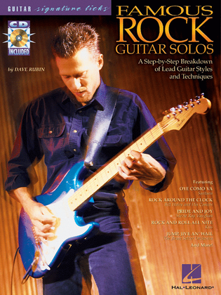Book cover for Famous Rock Guitar Solos