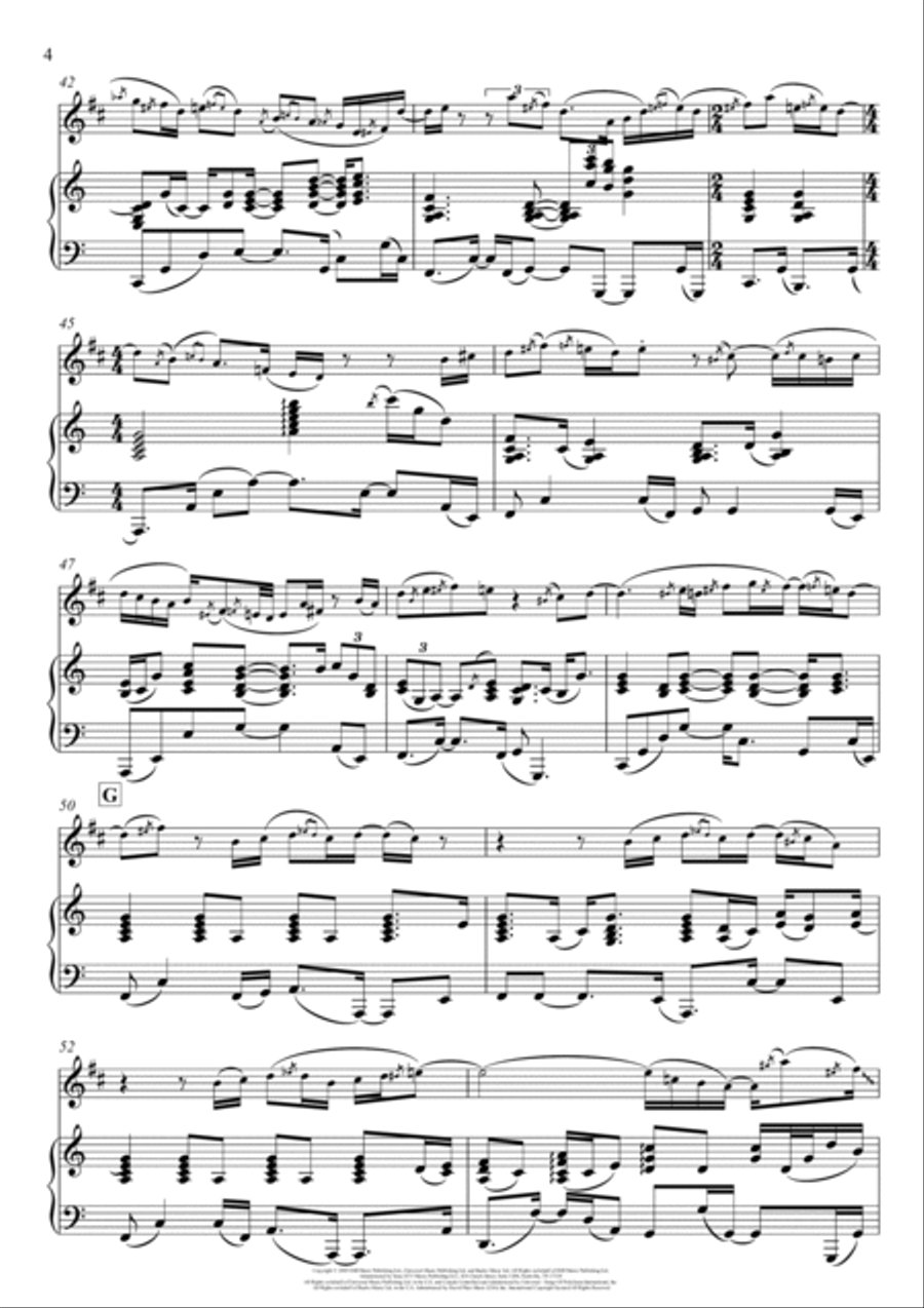 You're Beautiful You're Beautiful B-Flat Clarinet scores gallery preview page 4