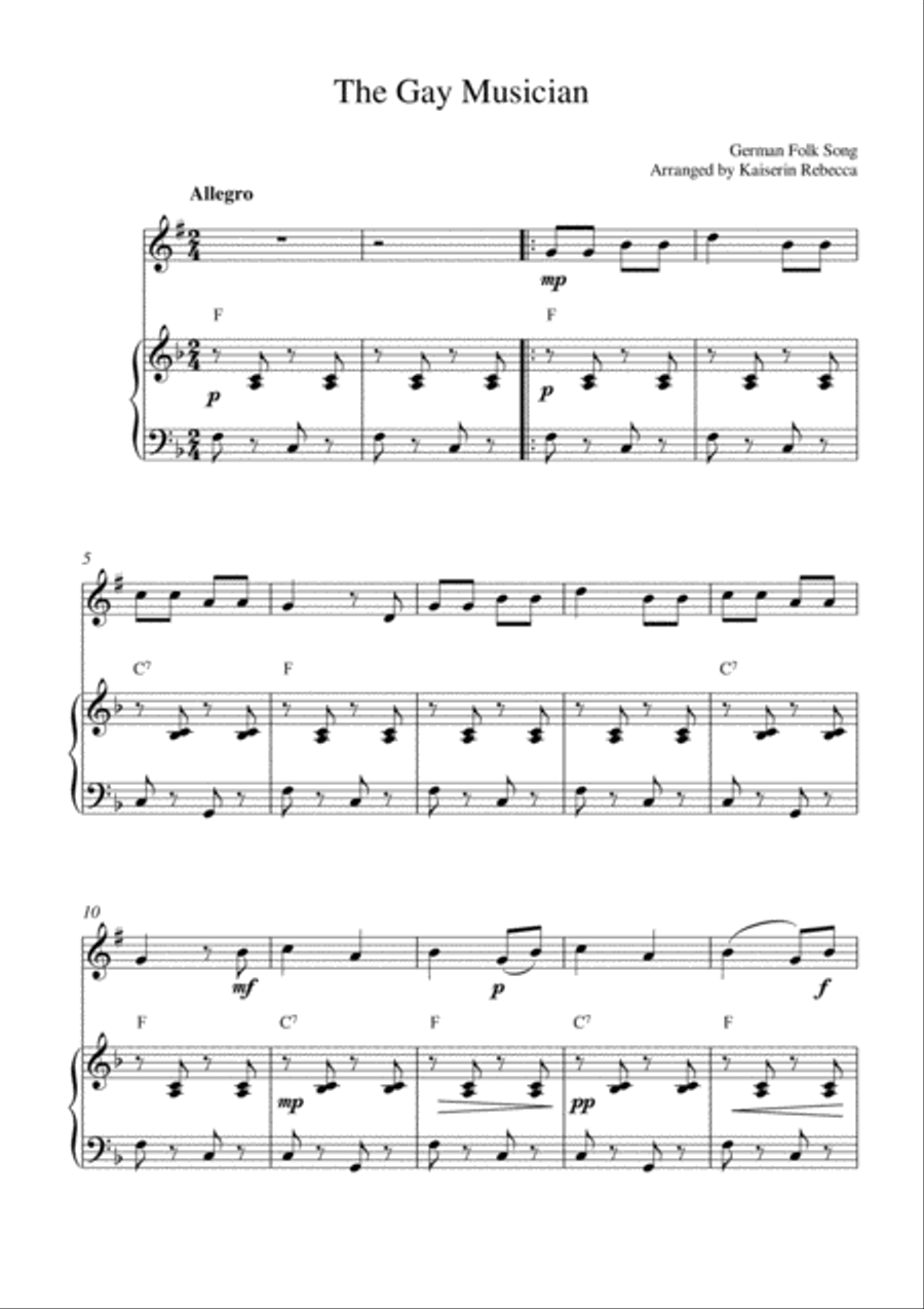 The Gay Musician Tenor Saxophone scores gallery preview page 1