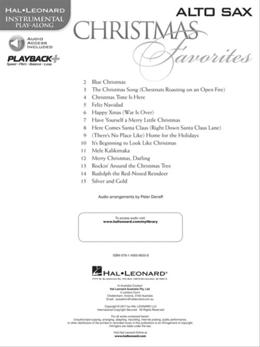Christmas Favorites Alto Saxophone scores gallery preview page 2
