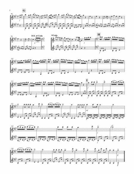 Rondo Alla Turca: Clarinet & Bass Clarinet Duet image number null