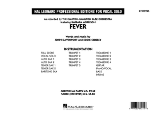 Fever (Key: G min) - Conductor Score (Full Score)