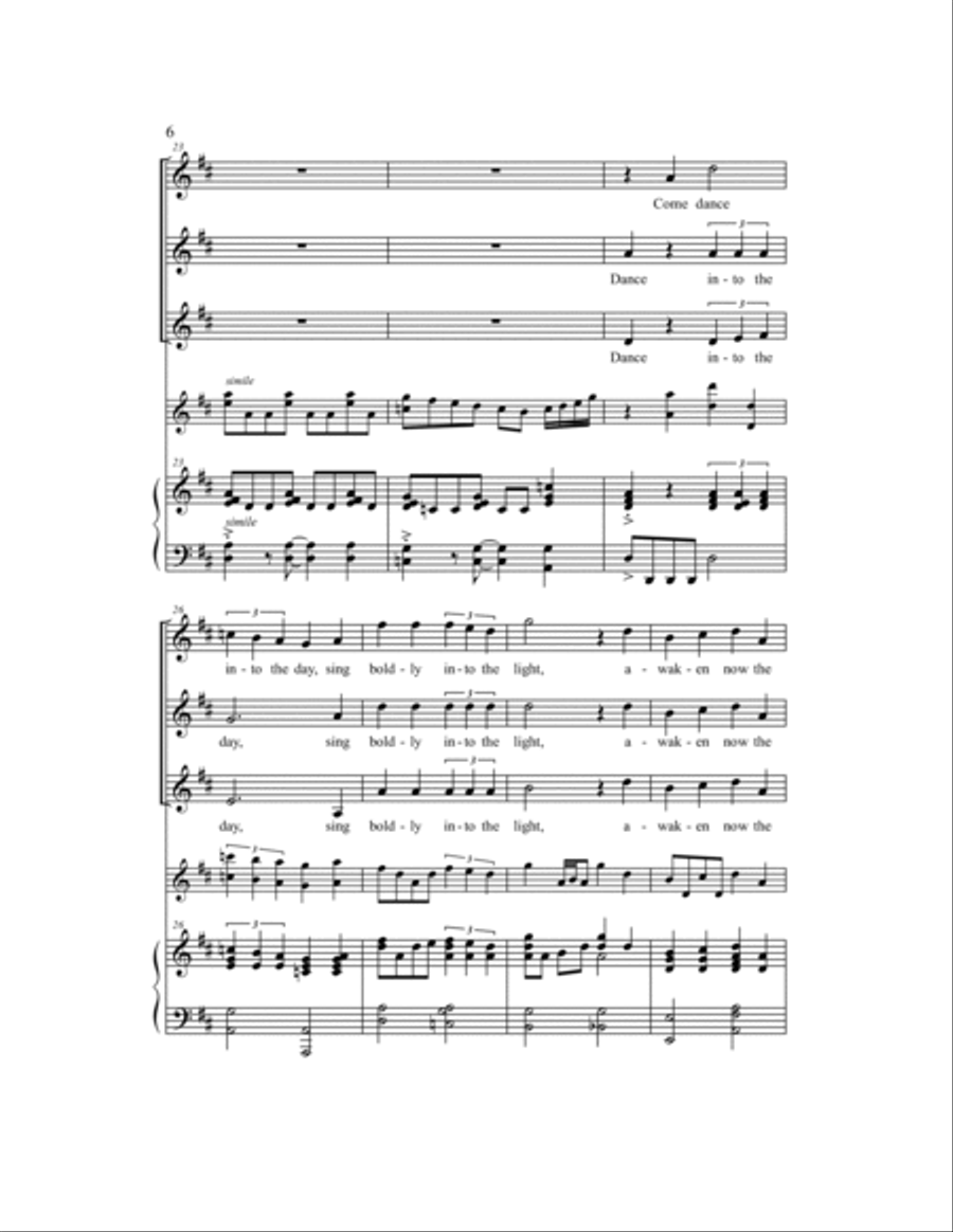 Dance Into the Day Dance Into the Day SSAA scores gallery preview page 10