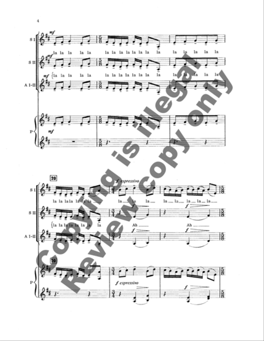 Vocalise SSAA scores gallery preview page 10