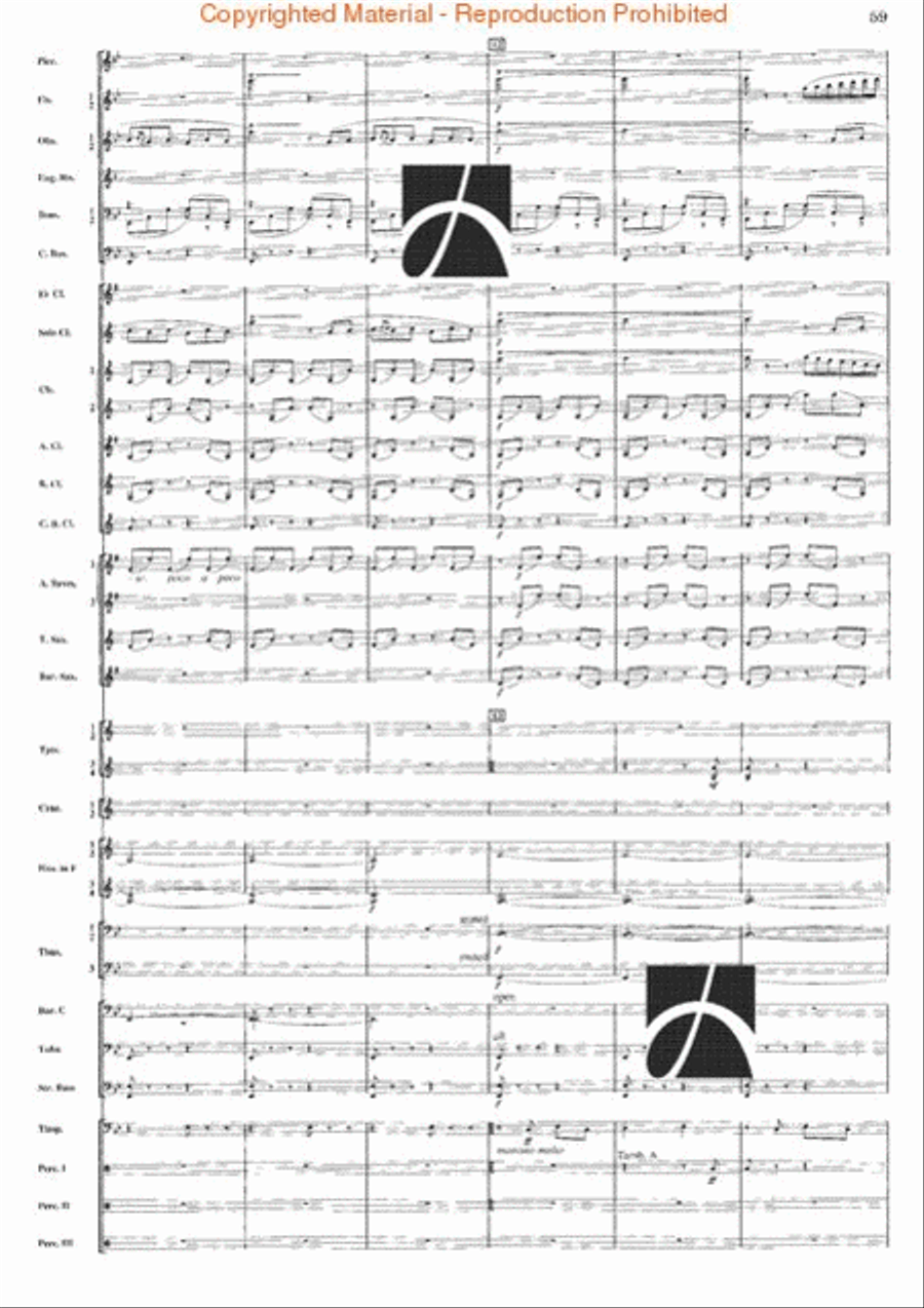 Belkis, Regina Di Saba (Part II) Concert Band scores gallery preview page 59
