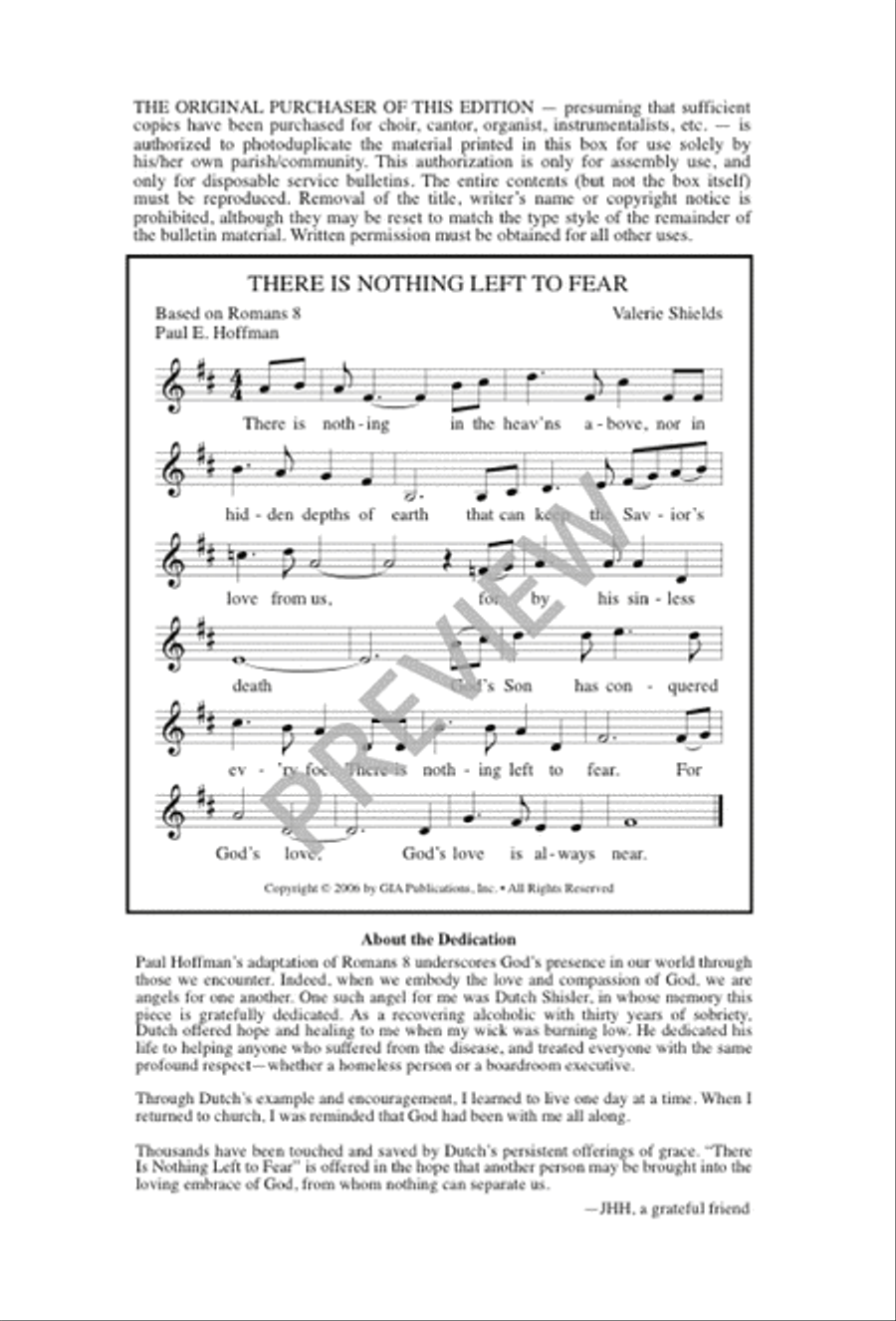 There Is Nothing Left to Fear 4-Part scores gallery preview page 16