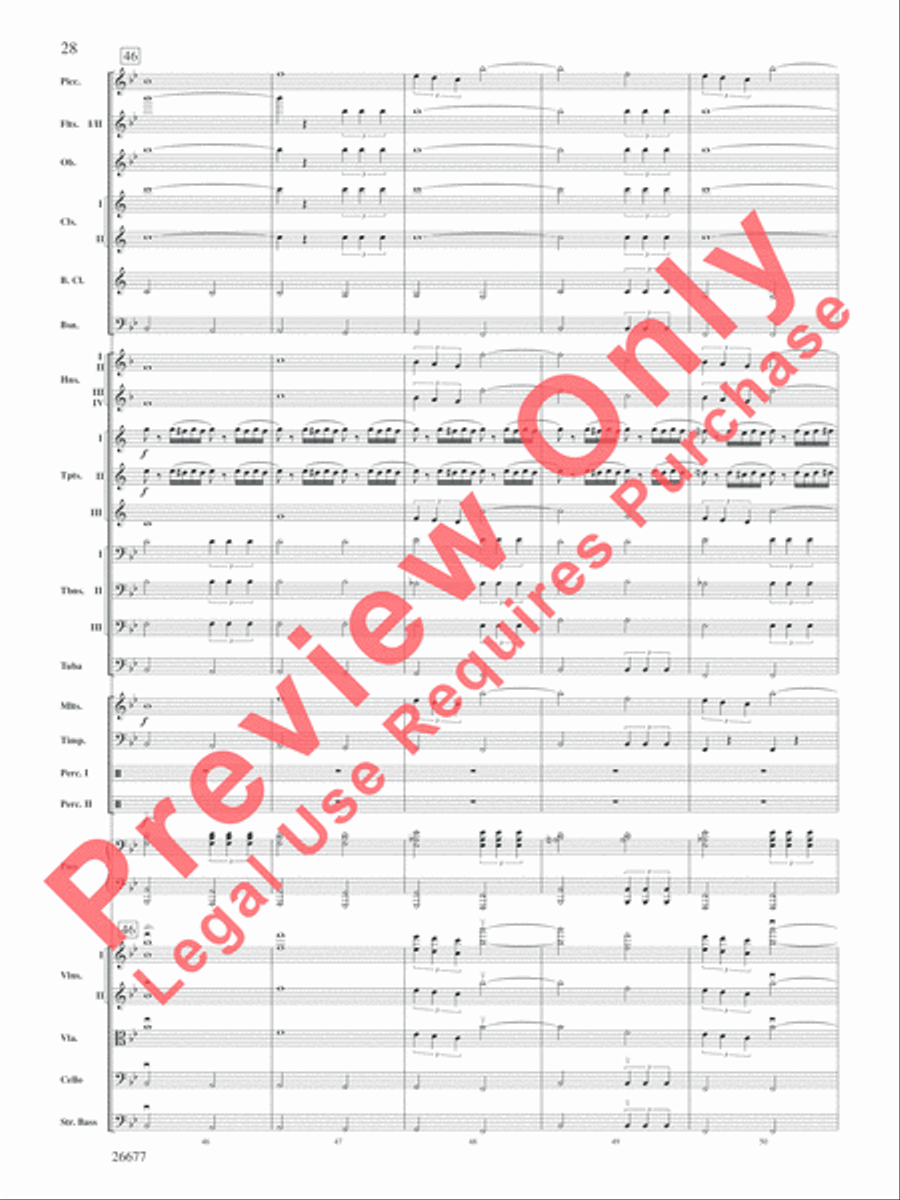 Star Wars Epic -- Part II, Suite from the Full Orchestra scores gallery preview page 61