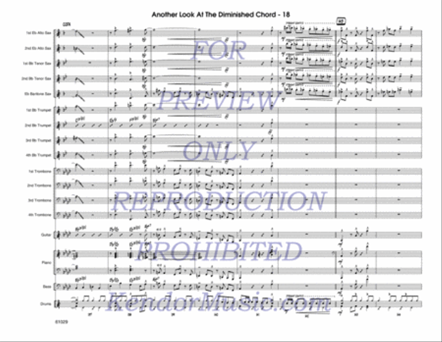 Another Look At The Diminished Chord Jazz Ensemble scores gallery preview page 19
