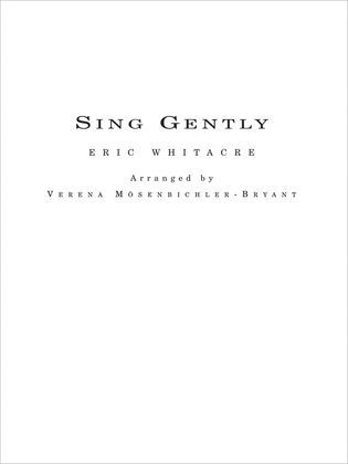 Book cover for Sing Gently for Flexible Wind Band