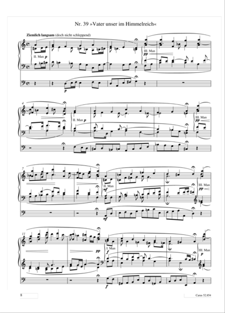 Reger: 52 easy preludes for the most common Lutheran chorales op. 67, Volume 3 Organ Solo scores gallery preview page 4